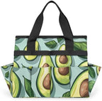 Fruit Avocados Garden Tool Bag Tote for Men Women Multiple Pockets Wide Mouth Heavy Duty Waterproof Tool Organizer Bag for Outdoor Lawn Yard Portable Gardening Storage With Elasticbands - Image 7