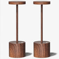 Cordless Rechargeable LED Table Lamp Set of 2, Wood by BarrycaLighting