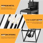 24" Extra Large Outdoor Wall Light 2 Packs, Exterior Lighting Fixtures - Image 4