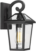 Outdoor Light Fixtures Wall Mount, Waterproof Exterior Wall Lanterns with Glass, Outside Wall Sconces, Front Porch Lights for House Garage Doorway Patio (Small, 1Pack) by Luminzone