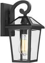 Outdoor Light Fixtures Wall Mount, Waterproof Exterior Wall Lanterns with Glass, Outside Wall Sconces, Front Porch Lights for House Garage Doorway Patio (Small, 1Pack) by Luminzone