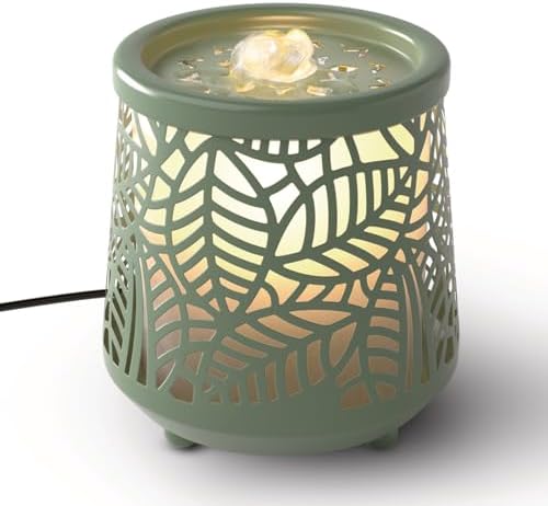 Homedics Indoor Relaxation Fountain with Light & Natural Sound (Green) by Homedics