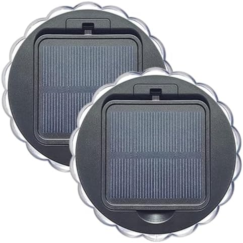 MAGICLULU Xmas 2pcs Solar Light Wall Mounted Light Sensor Outdoor Lamp by MAGICLULU