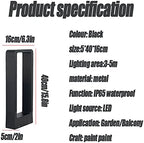Modern Outdoor LED Garden Post Light Simple Waterproof Post Bollard Light Rainproof Landscape Column Lamp Aluminum High Pole Lantern Walkway Pathway Lawn Lamp Fixture Street Lamps - Image 2