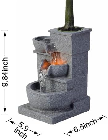 Tabletop Water Fountain Fountain with Flowing Waterfall Desktop - Image 2