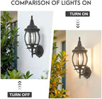 2-Pack Waterproof Aluminum Outdoor Light Fixture Exterior Porch Lights Outdoor Wall Sconces,Anti-Rust Porch Lights for Outside Garage Patio Exterior Lights for House - Image 5