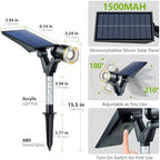 DenicMic Solar Spot Lights Outdoor Waterproof Purple Lens LED 4 Pack - Image 5