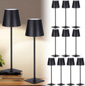 Retisee 12 Pack Cordless Table Lamp Portable Rechargeable Lamps, Black by Retisee