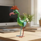19'' Tall Metal Rooster Statue for Farmhouse, Lawn, Garden - Image 5