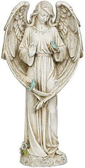 Joseph's Studio by Roman - Angel with Two Birds Statue, 20" H, Garden Collection, Resin and Stone, Decorative, Religious Gift, Home Outdoor and Indoor Decor, Durable, Long Lasting by JosephsStudio