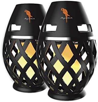 Margaritaville Tiki Torch - Waterproof Bluetooth Speaker, Portable Party Speaker with Flickering LED Lights, Perfect for Travel, Parties, Yards, and Pools (2 Pack) by SAKAR