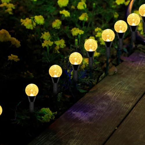 Ciieeo Xmas Solar Lawn Light Outdoor Decorative Ball Path Lamp for Yard - Image 6