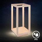 BRILONER - LED Table Lamp Wireless IP44 with Touch, Dimmable, CCT, Battery & Light Source Interchangeable, LED Lantern, Table Lamp, Battery Lamp, Patio, Outdoor Lamp, 10 x 10 x 22 cm, Beige - Image 7