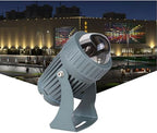 10W LED Beam Spotlight - Rotating Long Range Floodlight, IP65 Waterproof Outdoor Architectural Wall Washer (Green 12V, Blue 24V) by Unknown
