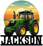 Personalized Tractor Metal Sign – Custom Farmer Name Wall, Barn, Farm, Garage, Workshop, Porch, Home, or Office Decor, Gift for Dad, Mom, Husband, Wife, Farmer on Birthday or Holiday by Doladodo