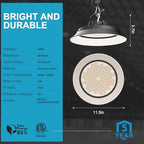 Lightdot Grow Lights for Indoor Plants, 165W 5000K Full Spectrum, with Aluminum Reflector, Hanging Lights for Indoor Growing, Large Tall Plants, Garden, Flowers, Greenhouse - 2Pack - Image 4