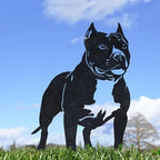 14" American Bully Statue Garden Stake by Unknown