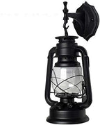 Lantern Wall Sconce Rusty Patina Finish, Exterior Antique Lantern Porch Light Wall Light Fixture Waterproof Lantern Wall Mount Lamp Bronze for House Farmhouse Loft Courtyard Retro Outside Decor by OUKANING