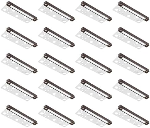 GKOLED 20Pack 6.8 Inches Hardscape Lights, Low Voltage Retaining Wall Lighting with Frosted Lens, 12V AC/DC Paver Light with 1.5W 2700K LED Chips, Outdoor Landscape Step Lights, Die-cast Aluminum by GKOLED