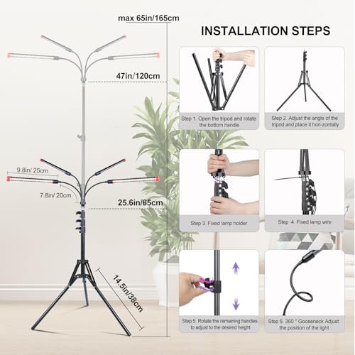 FRGROW Grow Light with Stand for Tall and Large Indoor Plants - Image 6