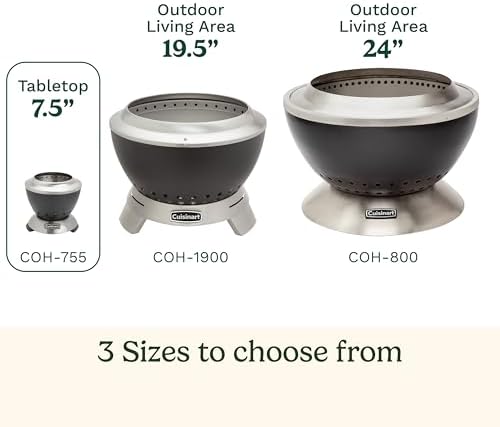 Cuisinart Outdoor Fire Pit, Cleanburn Smokeless System, Wood Burning, 7.5" - Image 3
