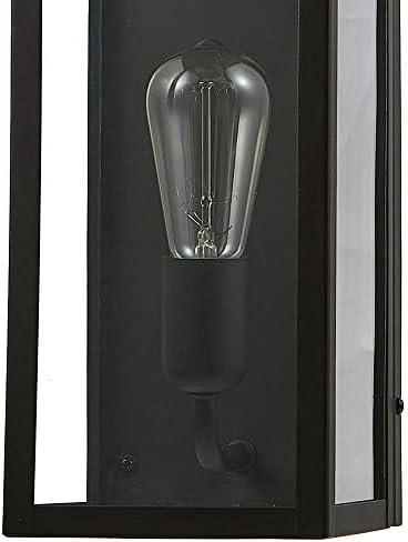 Globe Electric 44199 Donald 1-Light Outdoor Indoor Wall Sconce, Bronze, Clear Glass Shade, Bulb Included - Image 3