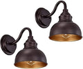Farmhouse Vanity Wall Sconce, Industrial Gooseneck Barn Light Fixture, Oil Rubbed Bronze Wall Lamps for Bedroom, Bathroom, Hallway, Living Room, Reading Room by ACLand