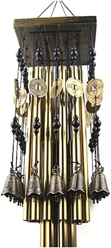 Outdoor Indoor Metal Tube Wind Chime with Copper Bell Large Windchimes for Patio Garden Terrace (Color : Bronze) (Red Copper) - Image 5
