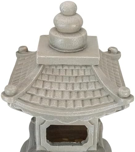 Northlight 13.5" Dark Gray Pagoda Outdoor Garden Statue - Image 6