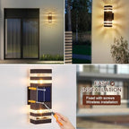 Oil Rubbed Bronze Solar Outdoor Wall Lights with 3-Mode Motion Sensor Outside Sconces Up Down Solar Porch Light Fixtures 3000K 500LM Dusk to Dawn Modern Exterior Wall Lamp for House Garage Front Door - Image 7