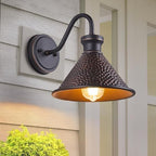 Tarentlight Gooseneck Outdoor Wall Sconce 1-Light E26 Socket Farmhouse Wall Mount Porch & Patio Lights,9.3Inch Width Casting Aluminum Shade,Oil Rubbed Bronze,Easily Installed in Outdoor and Indoor. by TarentlightOutdoorLighting