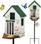 Butterfly House and Feeder for Outside with Metal Stake by Unknown