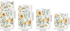 Yellow Floral Pillar Candles Battery Operated Color Changing Flameless Candles with Remote Timer LED Candles with Flickering Flame Indoor Outdoor Home Table Wedding Decor Set of 4 - Image 2