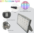 LED Rainbow Light RGB Flood Light 110V 40W IP65 Waterproof for Garden Backyard Outdoors - Image 2