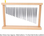 Haofy Tabletop Wind Chime 20 Aluminum Tubes, 39cm Wood Base - Image 3