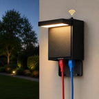 Nigaut 10W LED Outdoor Porch Light with GFCI Outlet, Dusk to Dawn, IP66 by Home