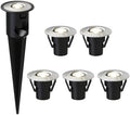 Low Voltage In Ground Lights 6PK 0.6W LED Spotlights 12V AC Outdoor Light 7 Lumens Landscape Lighting Kit 3200K with Spike Stake and Connector for Pathway Garden, Yard, Lawn by LLLIGHTINGLIVING