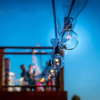 Abeja 50Ft Outdoor Patio String Lights with 53 Clear Globe G40 Bulbs, 5W, 120V,UL Certified for Patio Porch Backyard Deck Bistro Gazebos Pergolas Balcony Wedding Gathering Parties Markets Decor, Brown - Image 7