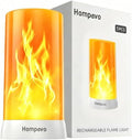 Hompavo 【Upgraded】 Flame Lights, 4-Mode Rechargeable for Home Decor by Hompavo
