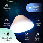 LIFX Smart Flood Light Bulb PAR38 E26 (1 Pack), Color Changing RGB + Warm White 1600 Lumens 150W Equivalent Tunable LED, 90+ CRI, Matter Compatible, Apple HomeKit, Alexa & Google Home Dimmable - Image 2