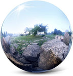Stainless Steel Gazing Mirror Ball 12 Inch Silver Garden Sphere Garden Ornaments for Home Housewarming Decorating Gift by Unknown