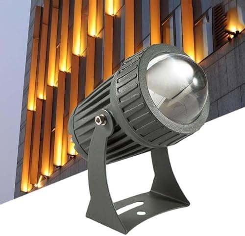 10W Landscape Lamp - AC85-265V Long Range LED Beam Light, Rotation Spot Lights, IP65 Waterproof Narrow Beam Spotlight, Outdoor Architectural Decorative Lighting(White Light,10W(85-265V)) by GUODDM