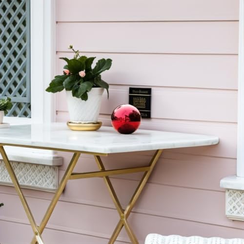 5.31 Inch Colored Reflective Gazing Ball Polished Metal Sphere for Outdoor Garden Lawn Patio Yard Decor - Image 6