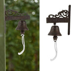 Cast Iron Dinner Bell Indoor Antique Style Door Bell, Outdoor Wind Chimes Wall Mounted Bells for Church, School, Home Decor - Image 3