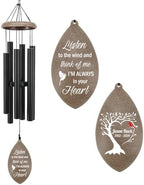 Personalized Memorial Wind Chime, Sympathy Wind Chimes for Loss of Loved One, Gifts for Those Who Lost of Dad Mom Baby Brother Friends, Best Sympathy Gift Wind Chimes for Outside by ExtrabilyOfficial