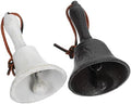 2pcs Cast Iron Hand Call Bell Vintage Desktop Bell Xmas Decor by MAGICLULU