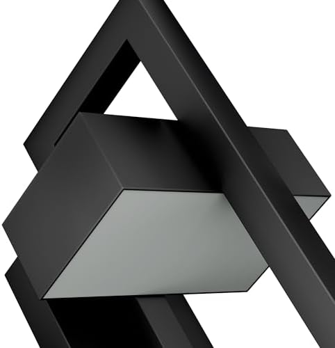 LamQee Modern Outdoor Wall Lights 3000K Integrated LED Outdoor Wall Sconces Lighting, Contemporary Exterior Lighting Fixtures Outside Wall Mount Lights for House Porch Front Door Garage, Matte Black - Image 3