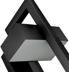 LamQee 2 Packs Modern Outdoor Wall Lights 3000K Integrated LED Outdoor Wall Sconces Lighting, Contemporary Exterior Lighting Fixtures Outside Wall Mount Lights for House Porch Door Garage, Matte Black - Image 3