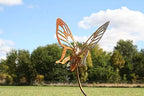 Bugs, Bees and Butterfly Garden Yard Stake Sign 20 to 33 Inches Tall (Small Butterfly Stake 22" Tall, Naturally Rusted) - Image 6