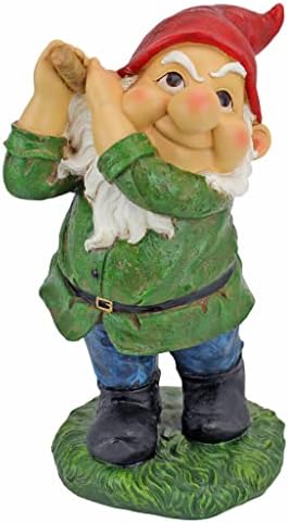 Design Toscano Bigey Burt Funny Golfing Garden Gnome Statue, 12 inch, Polyresin, Full Color - Image 2